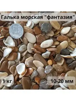 Галька морская "ФАНТАЗИЯ" 10-20 мм 1 кг