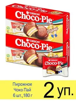 Пирожное Чоко Пай бисквитное ORION Choco Pie 180 г