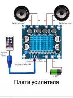 Усилитель аудио звука для колонок