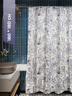 Штора для ванной тканевая, шторка в ванную, шторы для душа ZINKO 165300291 купить за 712 ₽ в интернет-магазине Wildberries