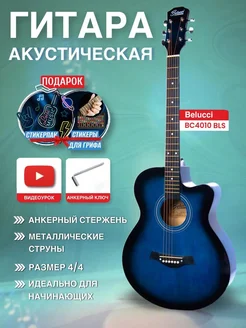 Акустическая гитара глянцевая 4 4 (40 дюймов) BC4010 BLS