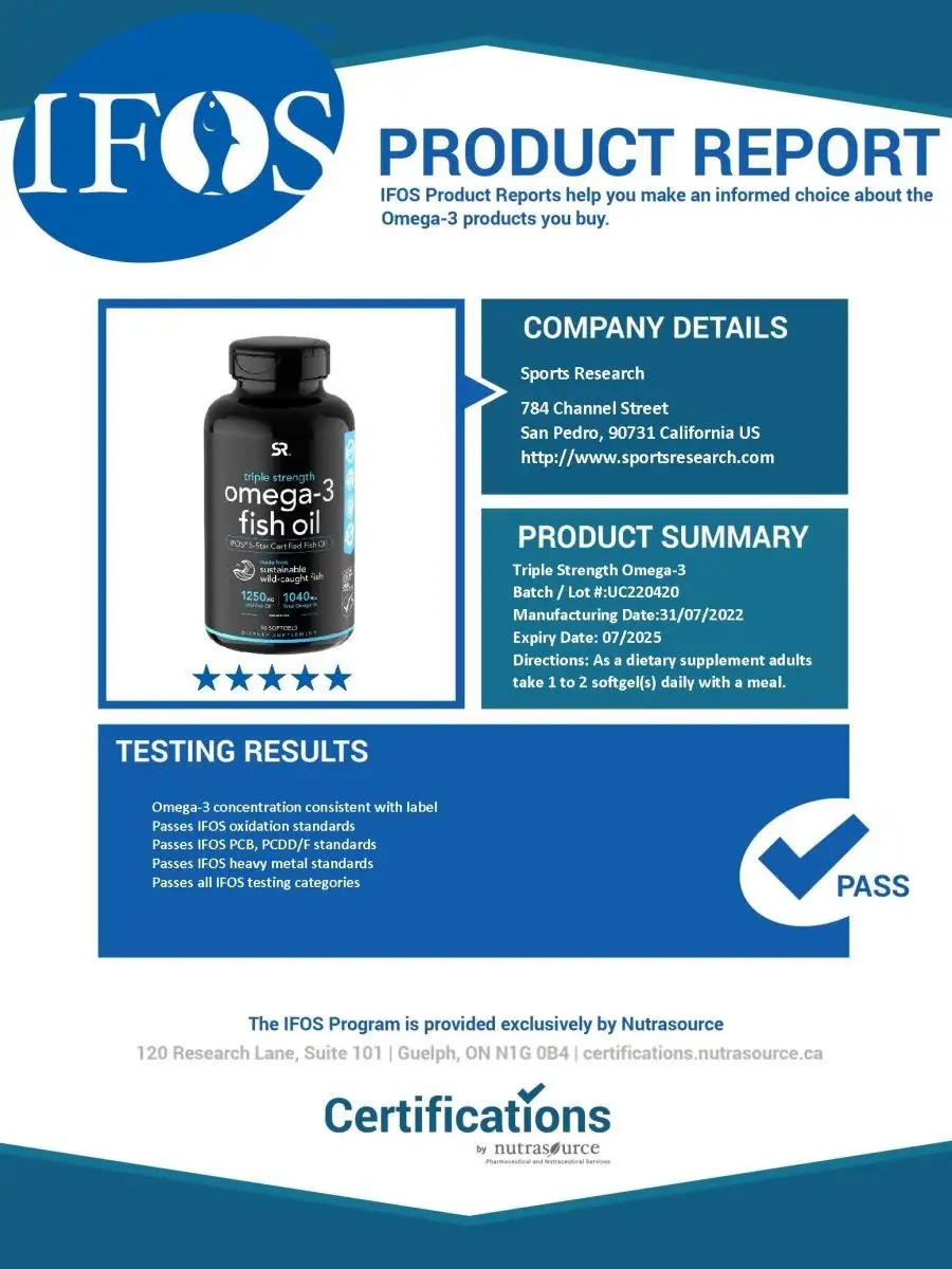 Sport research омега 3