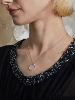 Серебряная подвеска с кристаллом Swarovski